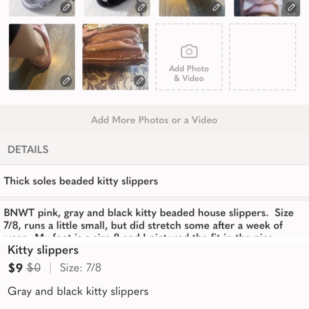 Kitty slippers